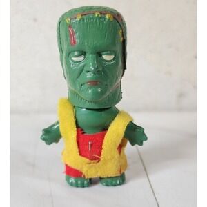 Vintage 1960s Frankenstein NIK Troll Monster Men Toy Figure With Clothes MINT
